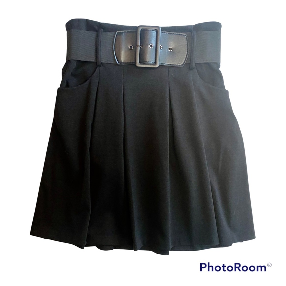 Pleated A-Line Skirt